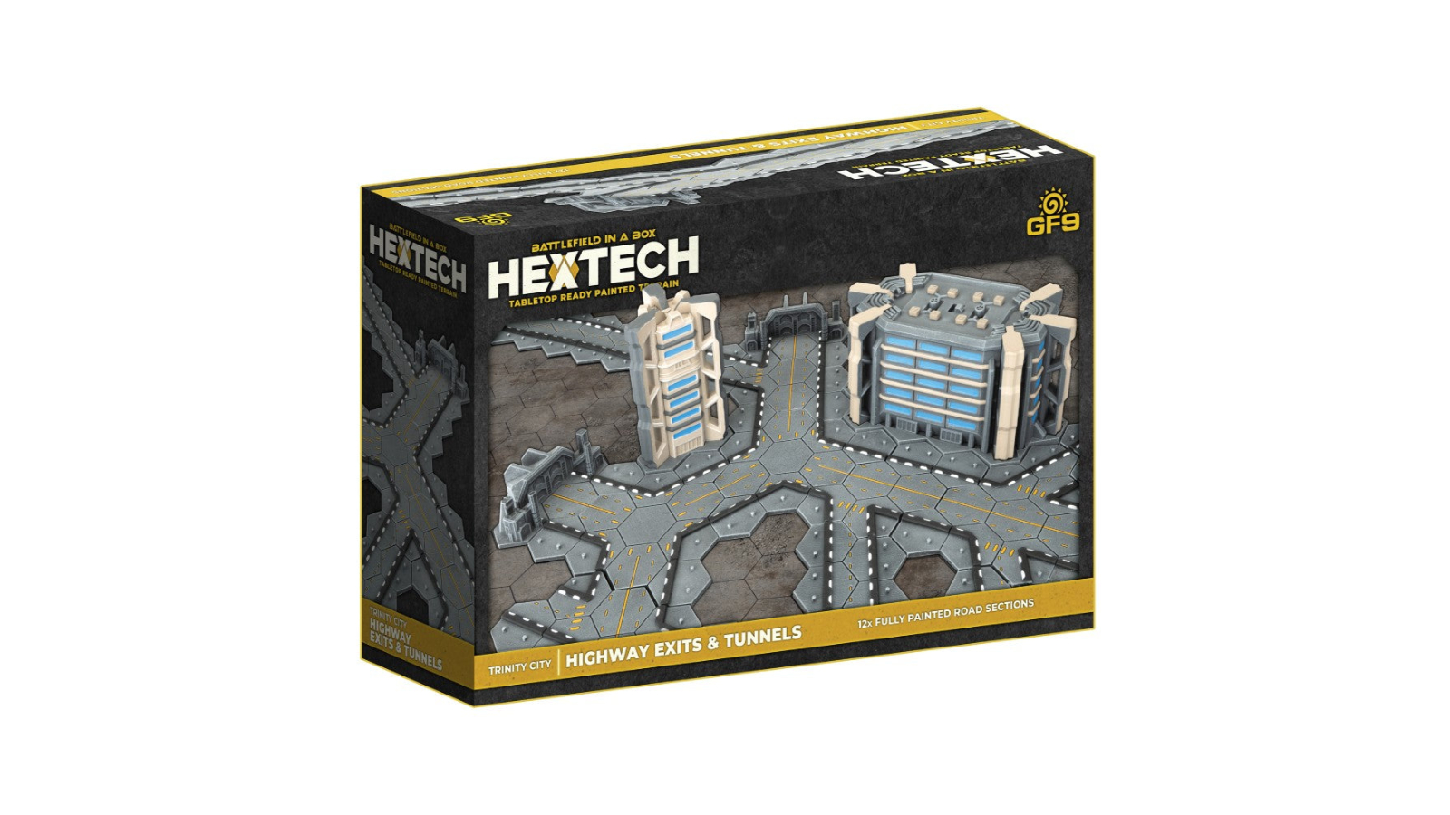 Gale Force 9 Hextech Terrain Trinity City Highway Exits and Tunnel