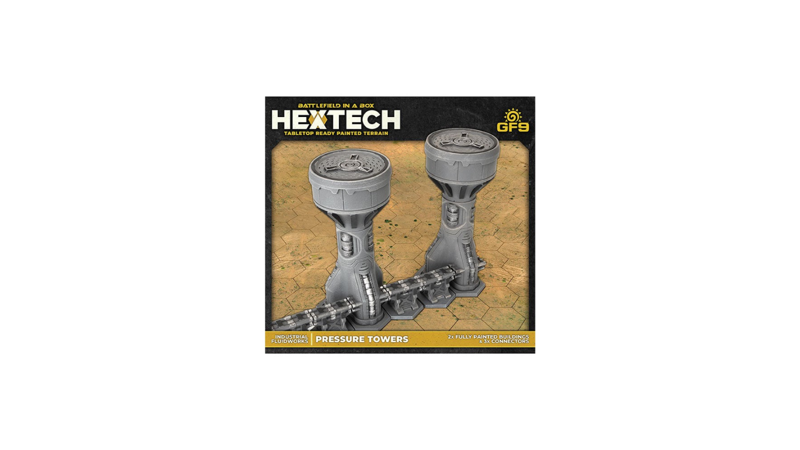 Gale Force 9 Hextech Terrain Industrial Fluidworks Pressure Tower