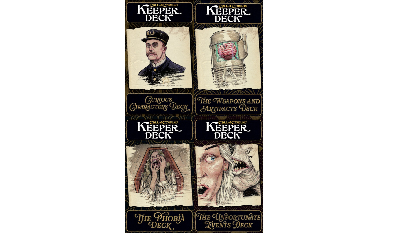 Chaosium Call of Cthulhu RPG Keeper Decks Second Edition