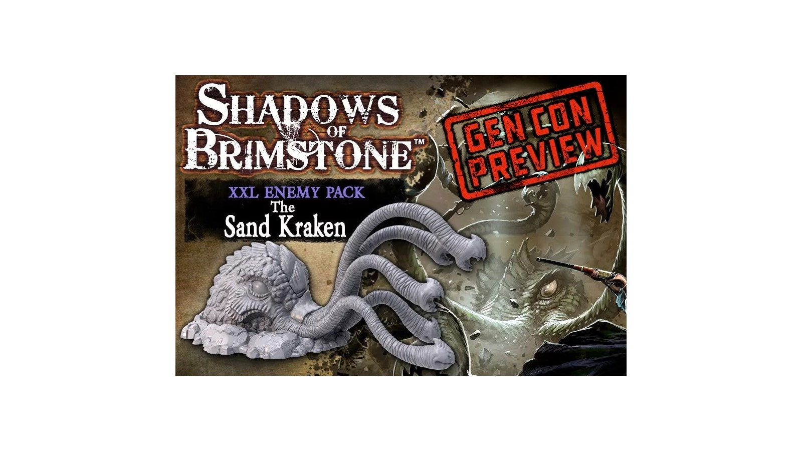 Flying Frog Productions Shadows of Brimstone Sand Kraken XX-Large Enemy