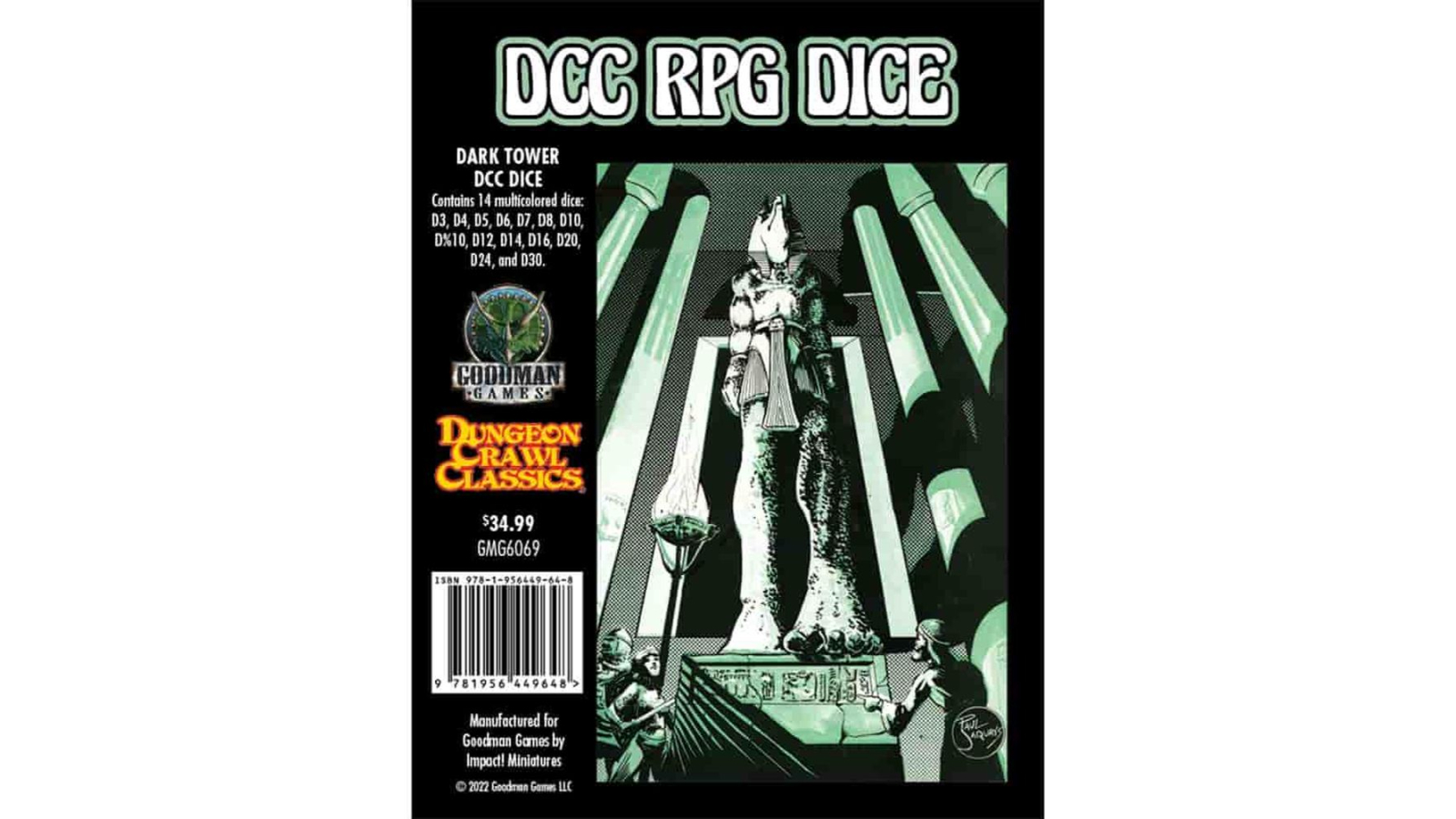 Dungeon Crawl Classics RPG Dark Tower Dice Set