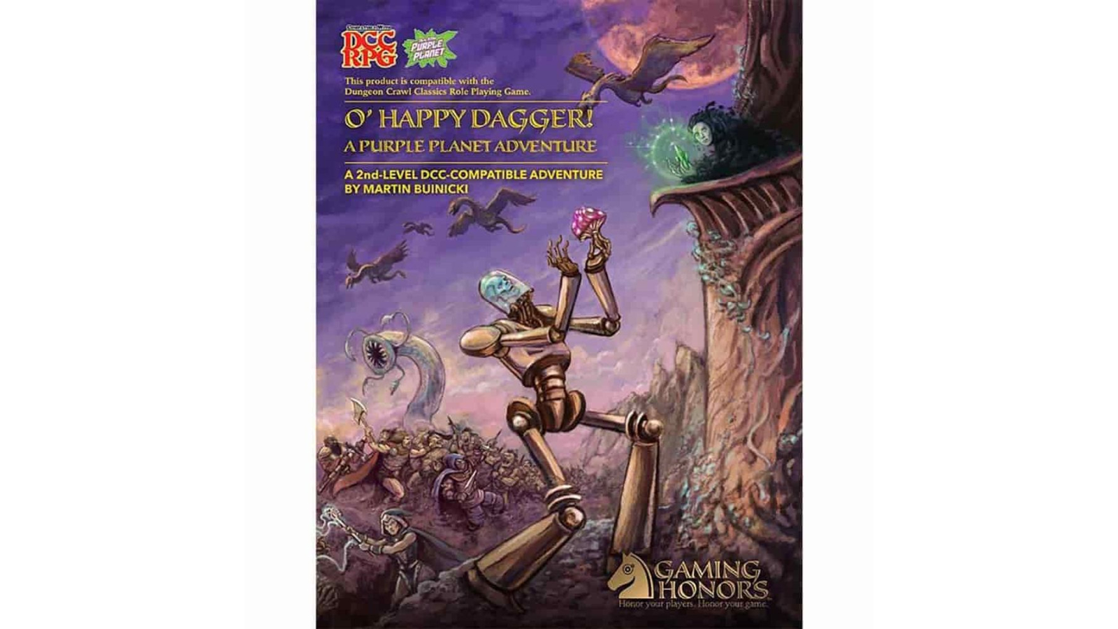 Dungeon Crawl Classics O' Happy Dagger a 2nd-Level Purple Planet RPG Adventure