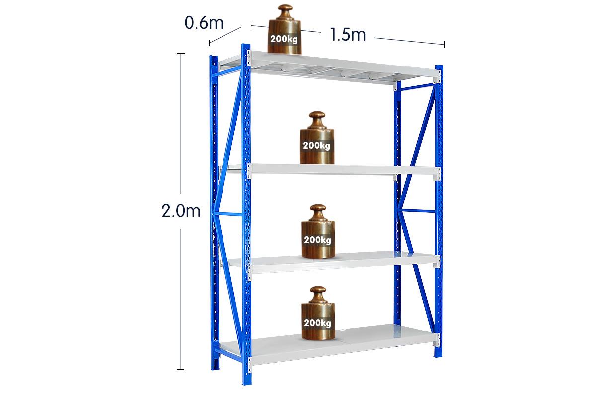 800kg 1.5m Long Span Garage Shelving