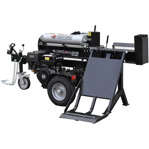 Black Diamond 15HP Electric Start 50 Ton Log Wood Splitter with Hydraulic Lift Table
