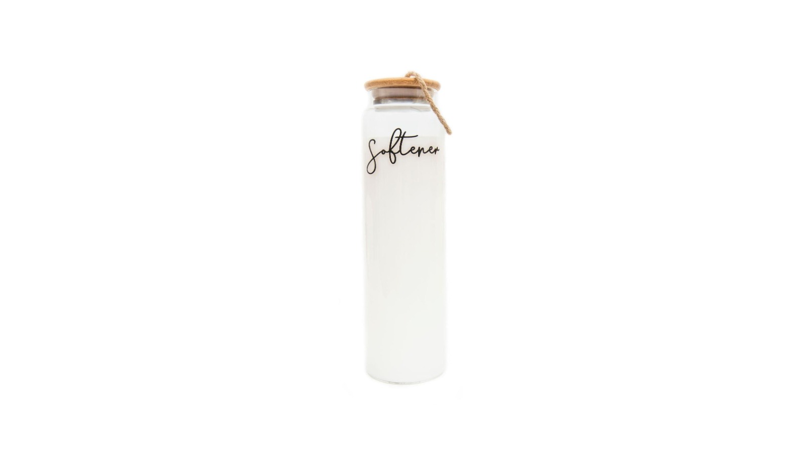 Little Label Co Bamboo Glass Laundry Liquid Bottle - 1L
