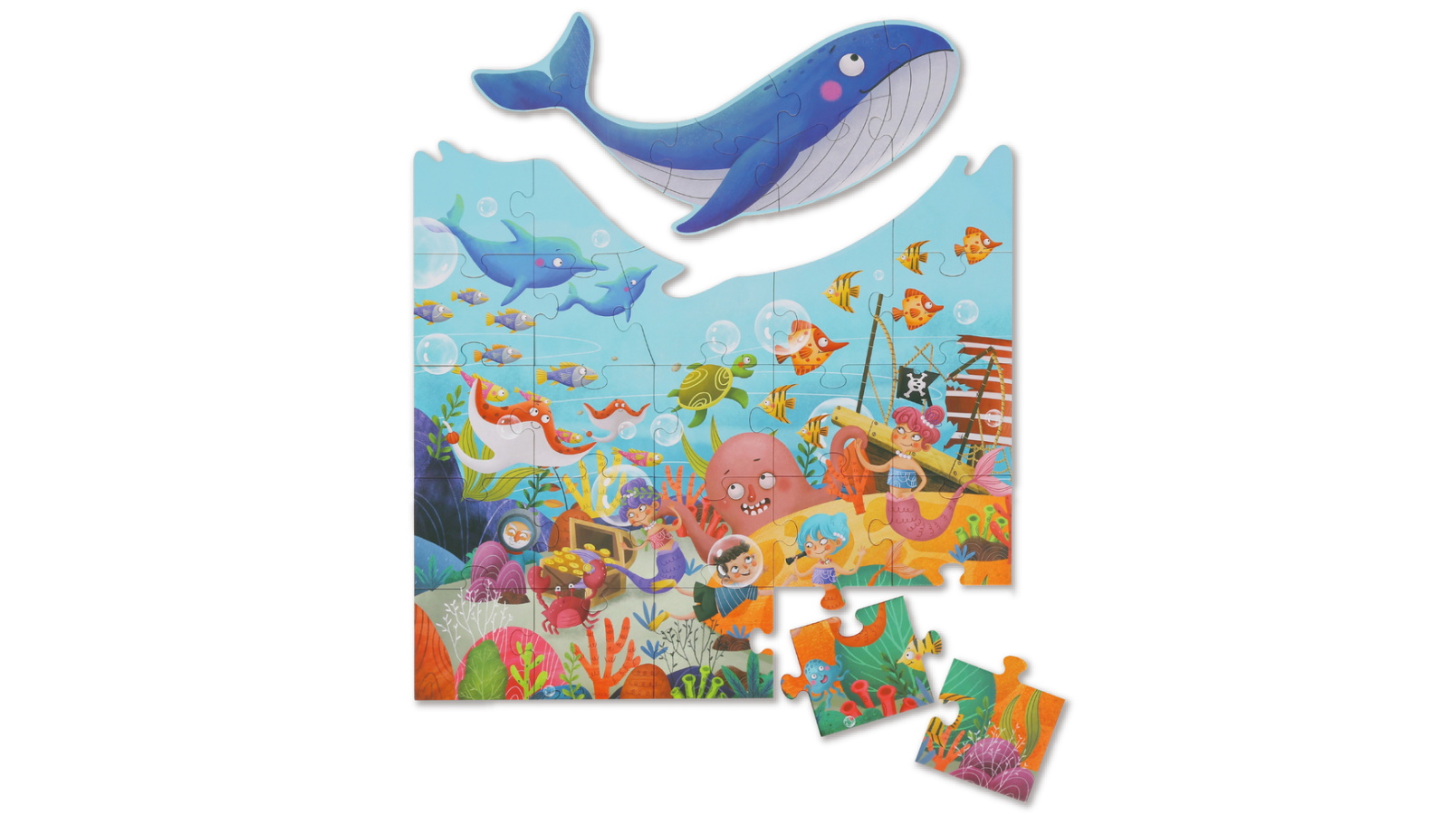 Tookyland 30-Piece Marine Life Jigsaw Floor Puzzle