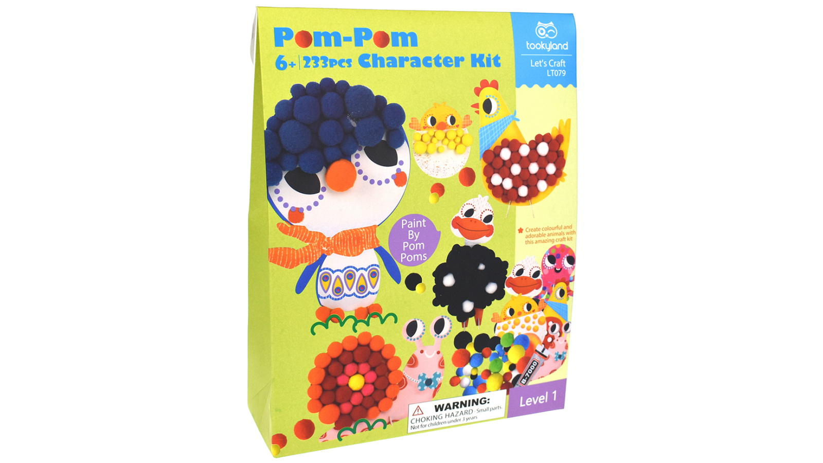 Tookyland Pom-Pom Character Craft Kit