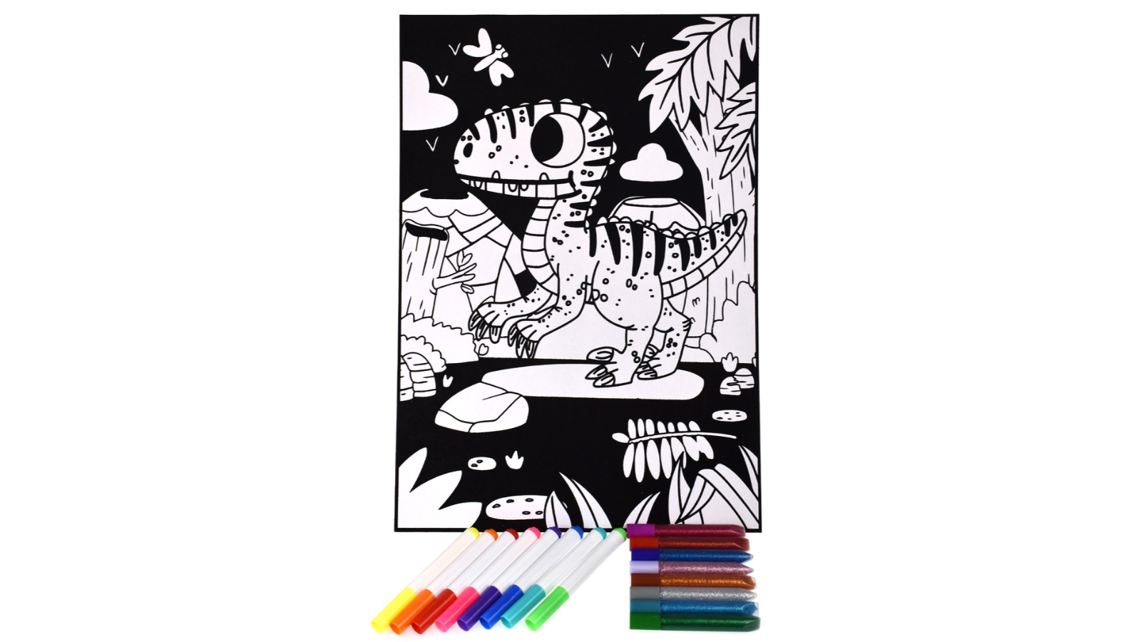 Tookyland Dinosaur Velvet Colouring Craft Kit