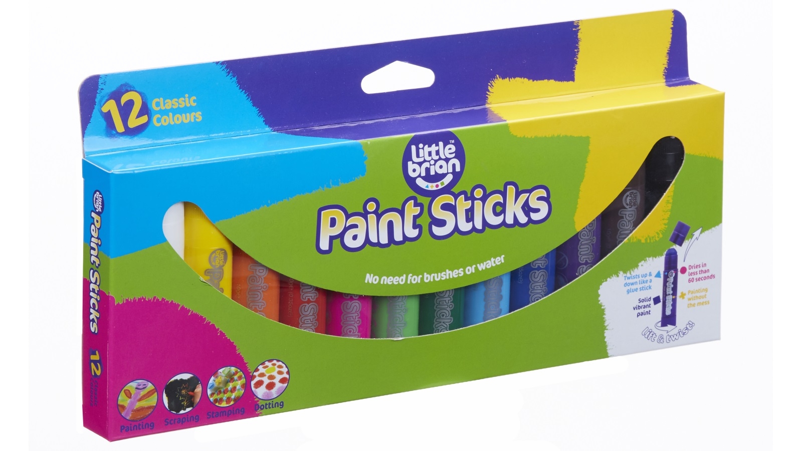 Little Brian Paint Sticks - Classic 12-Pack