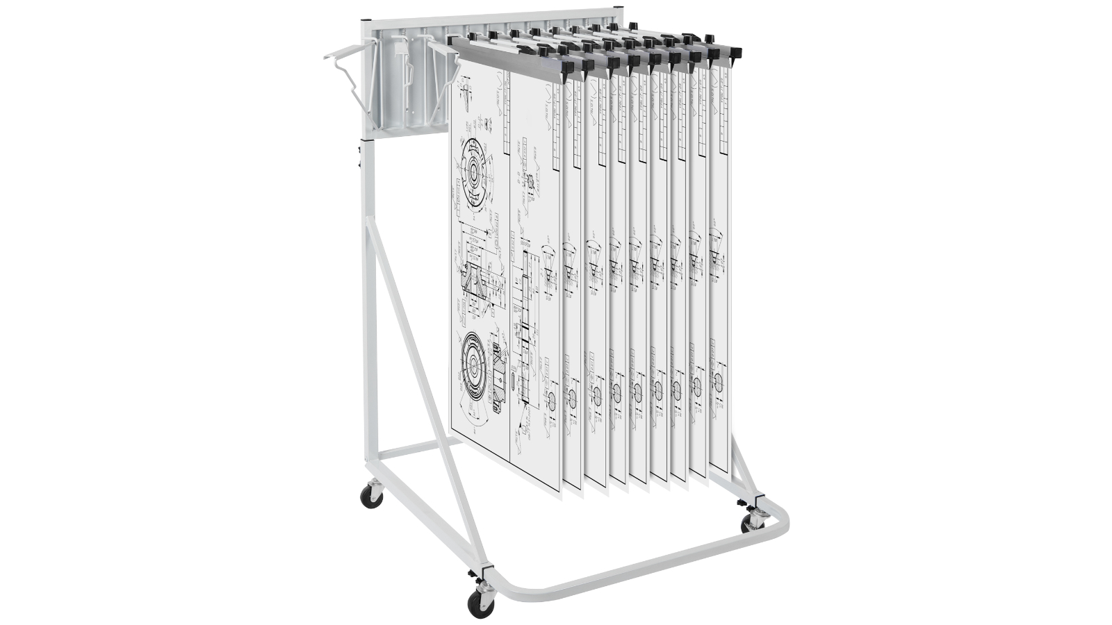 Vevor Mobile Blueprint Plan Holder Storage Rack