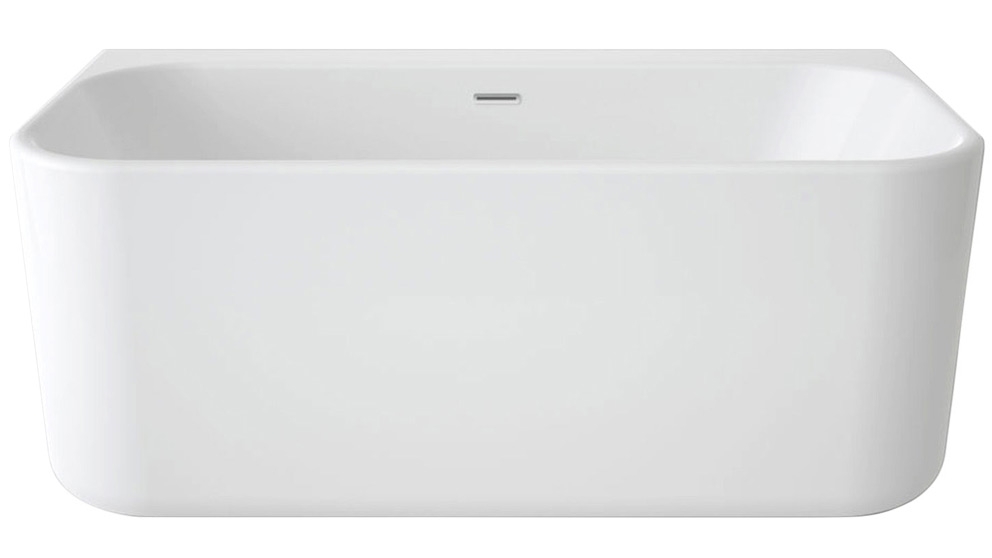 Luna Contemporary 1400mm Back to Wall Freestanding Bath