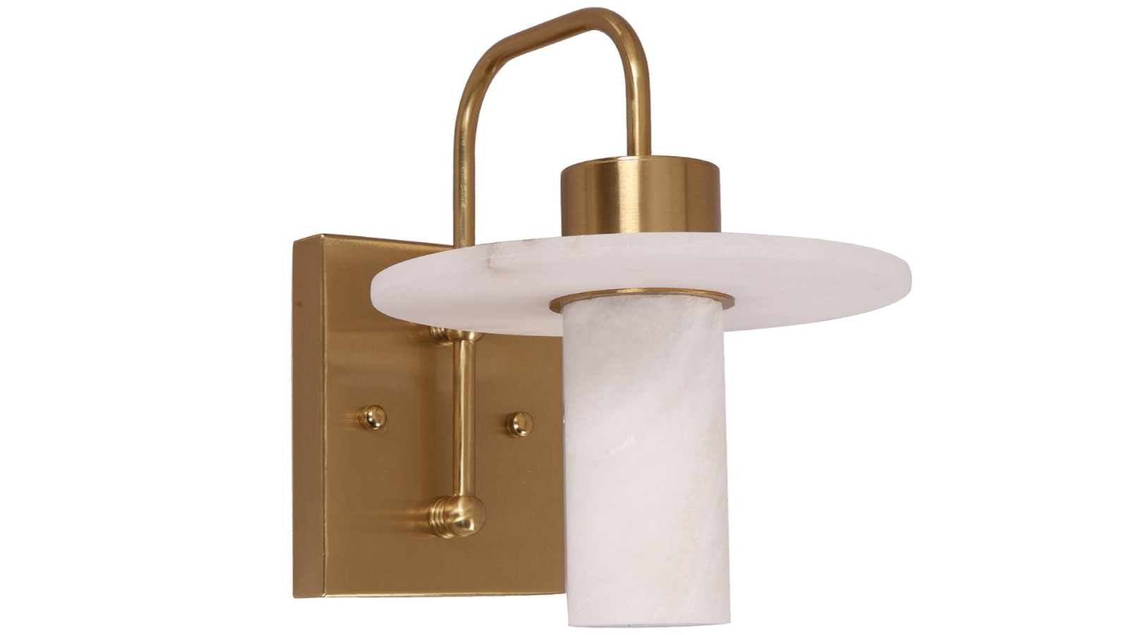 CLA Lighting Brass Cylinder Shade Hat Interior Wall Light