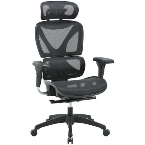 Maestro Furniture Black Lucia Fully Adjustable Back Mesh Ergonomic Office Chair