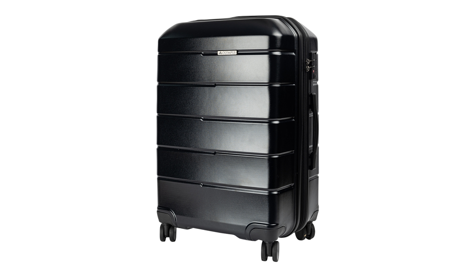 Olympus Artemis Hard Shell Jet Black Suitcase ABS+PC - 20 inch