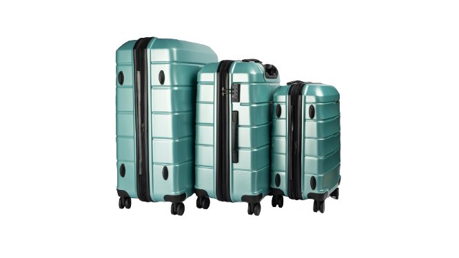 Olympus Artemis Hard Shell Electric Teal Suitcase ABS+PC