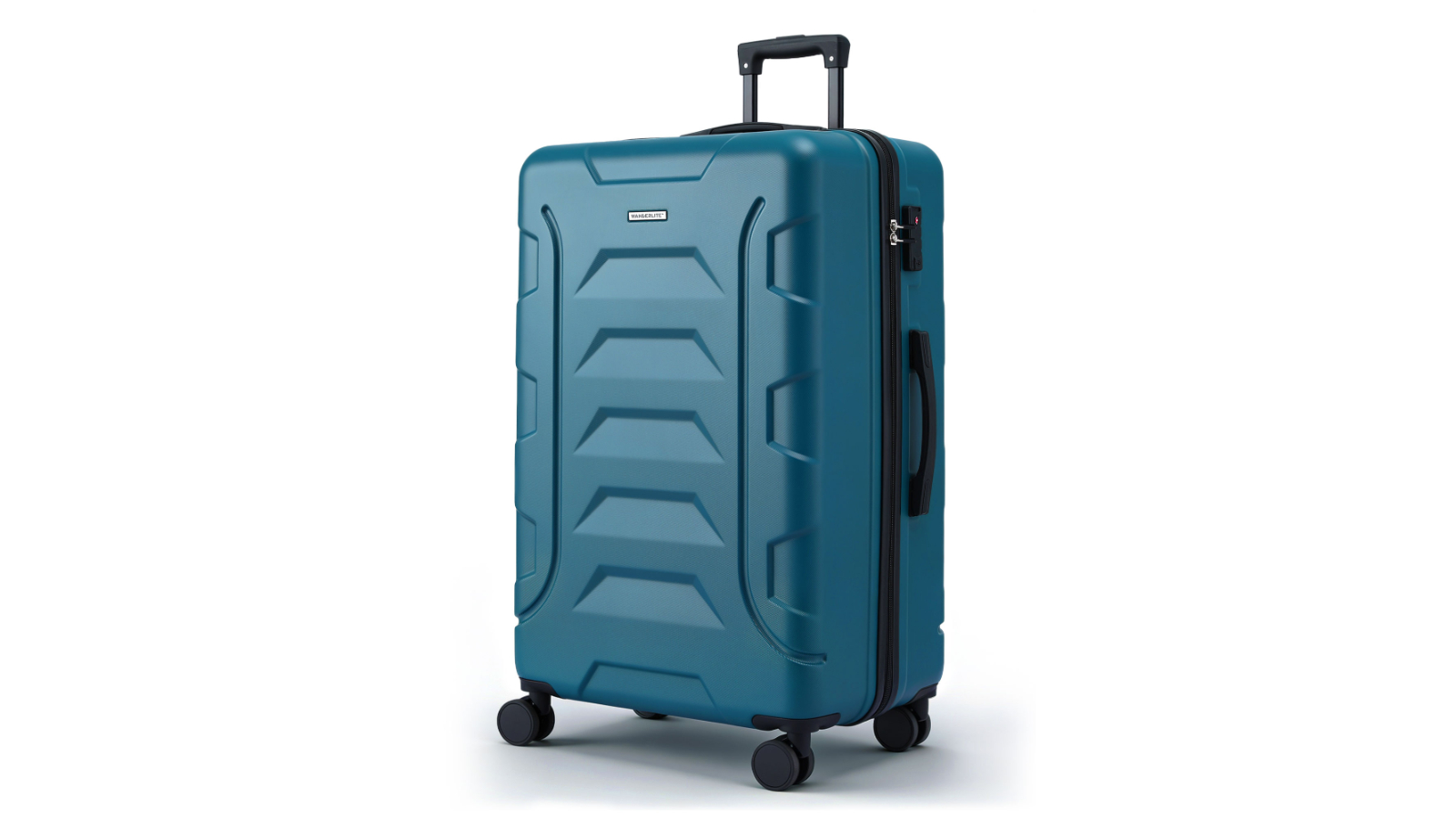 Wanderlite 28inch Lightweight Hard Case Luggage Suitcase Trolley - Teal