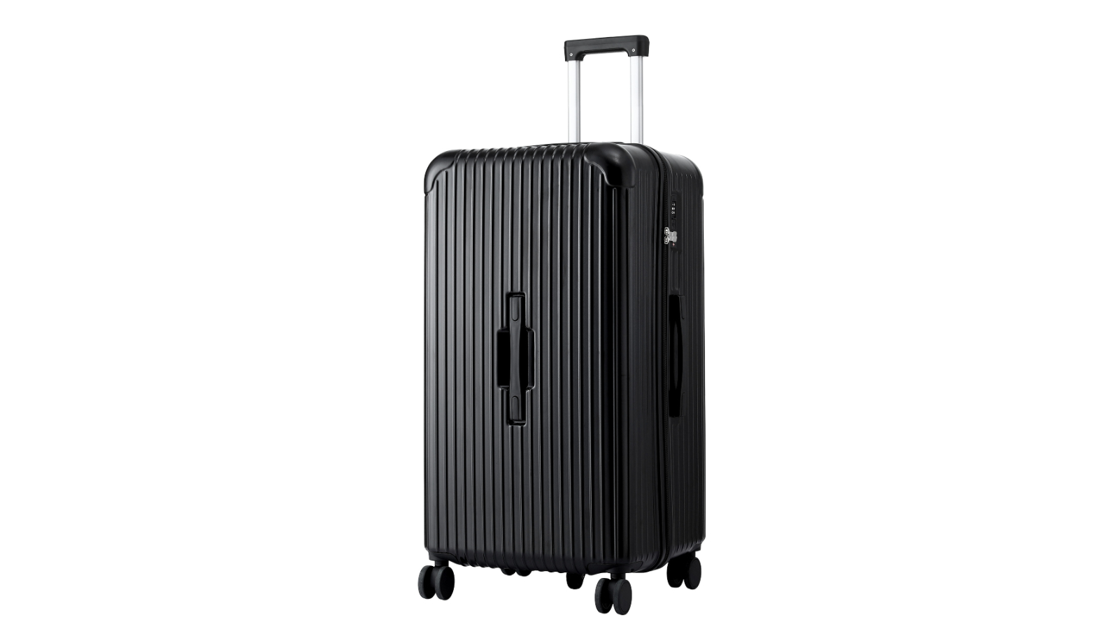 Wanderlite 28inch Trunk Luggage Suitcase 5-Wheel TSA with Type-C Port - Black