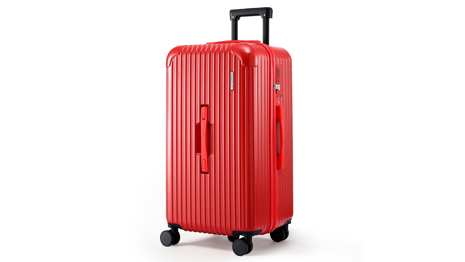 Wanderlite 28inch 5-Wheel Trunk Luggage Suitcase - Red