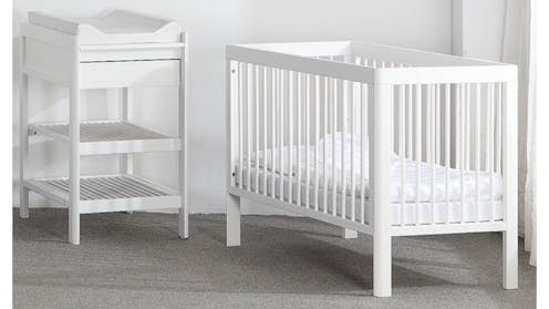 Troll Lukas Cot All White Harvey Norman