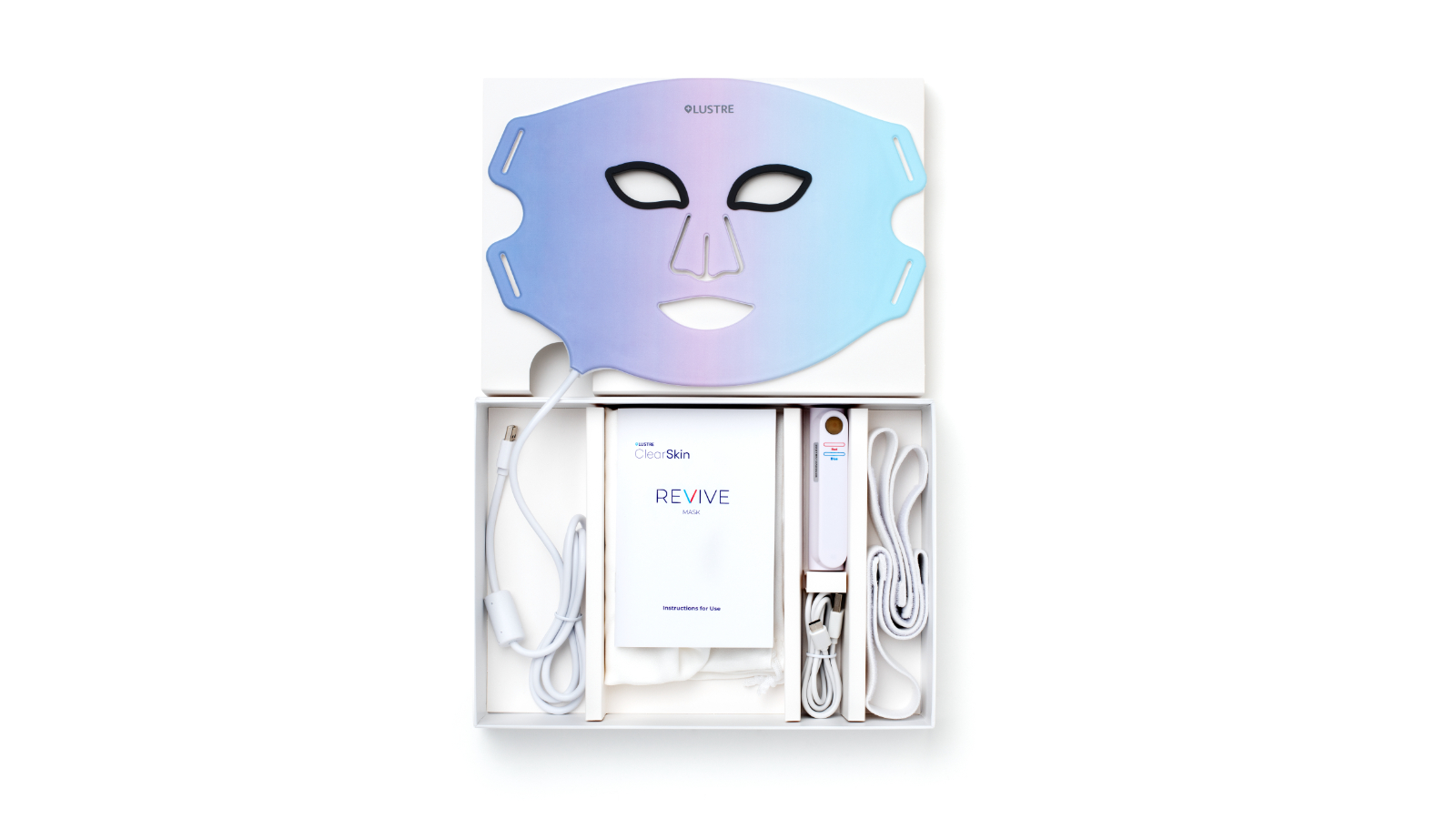 Lustre ClearSkin Revive LED Beauty Mask | Harvey Norman