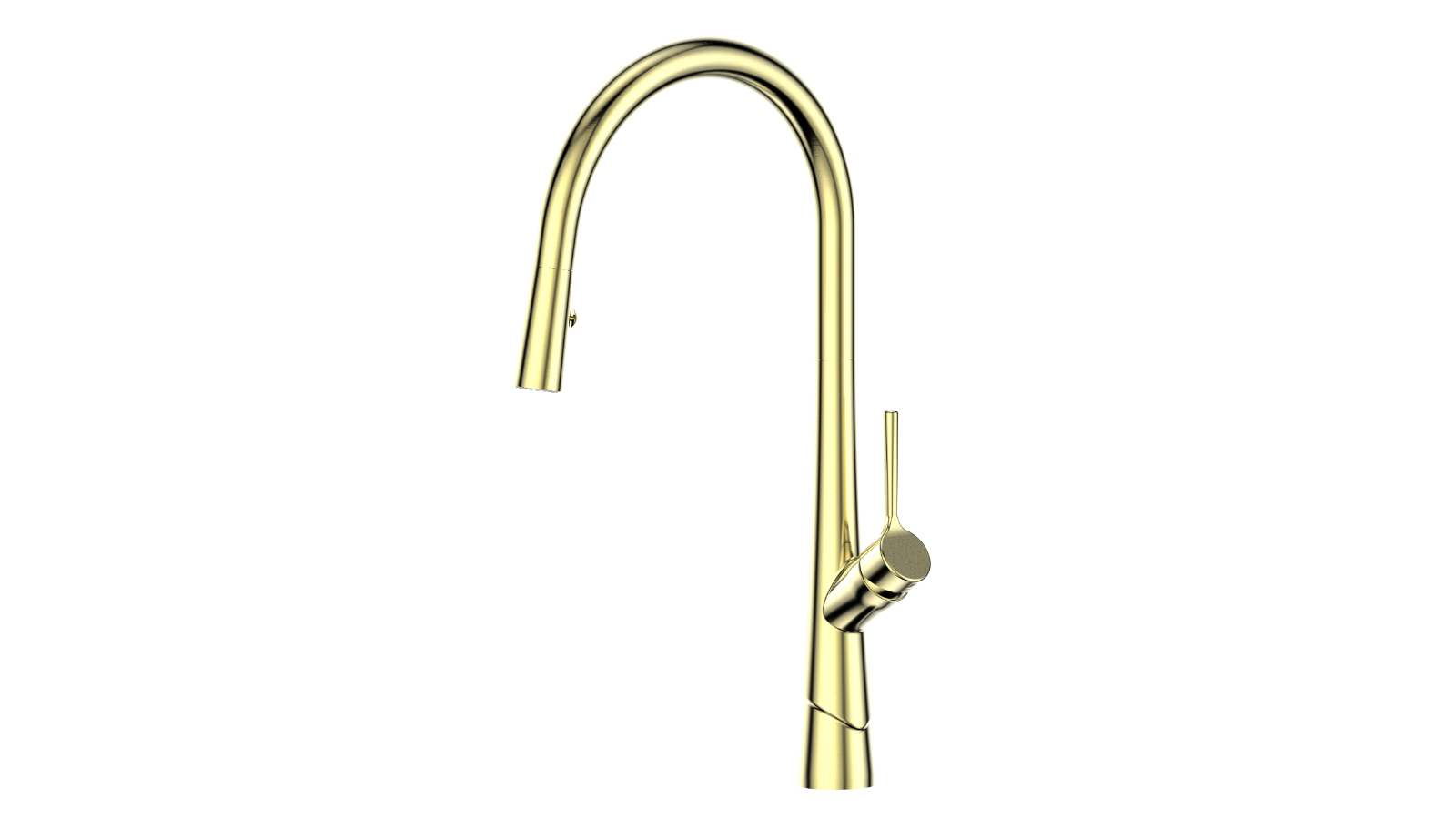 Greens Lustro II Pull Down Sink Mixer - Brushed Brass
