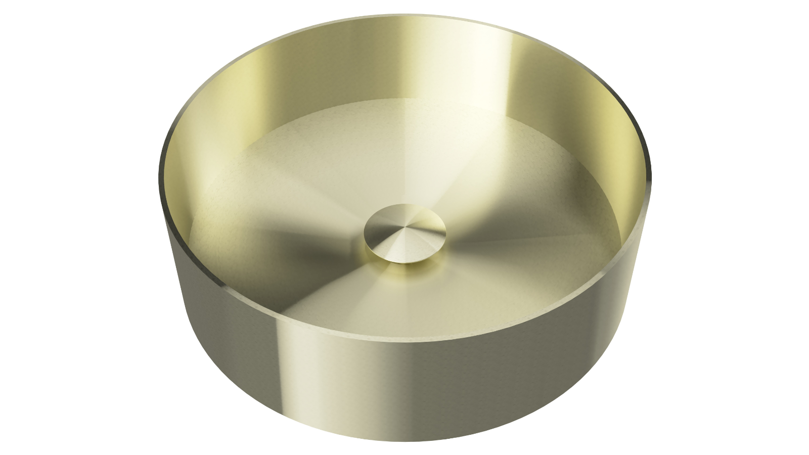 Timberline Luxe 360mm Above Counter Basin - Brushed Gold