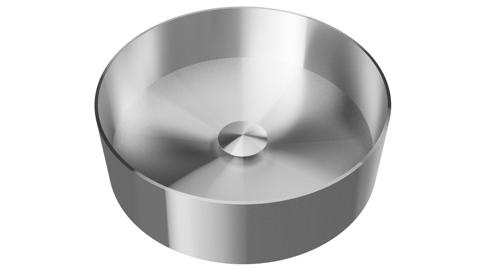 Timberline Luxe 360mm Above Counter Basin - Brushed Nickel