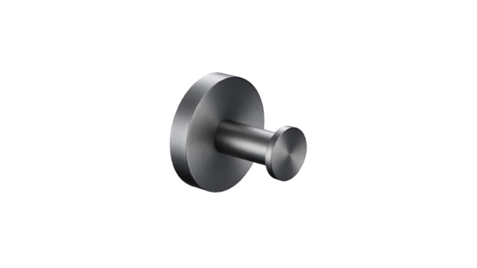 Linsol Lux S2 Single Robe Hook - Gunmetal