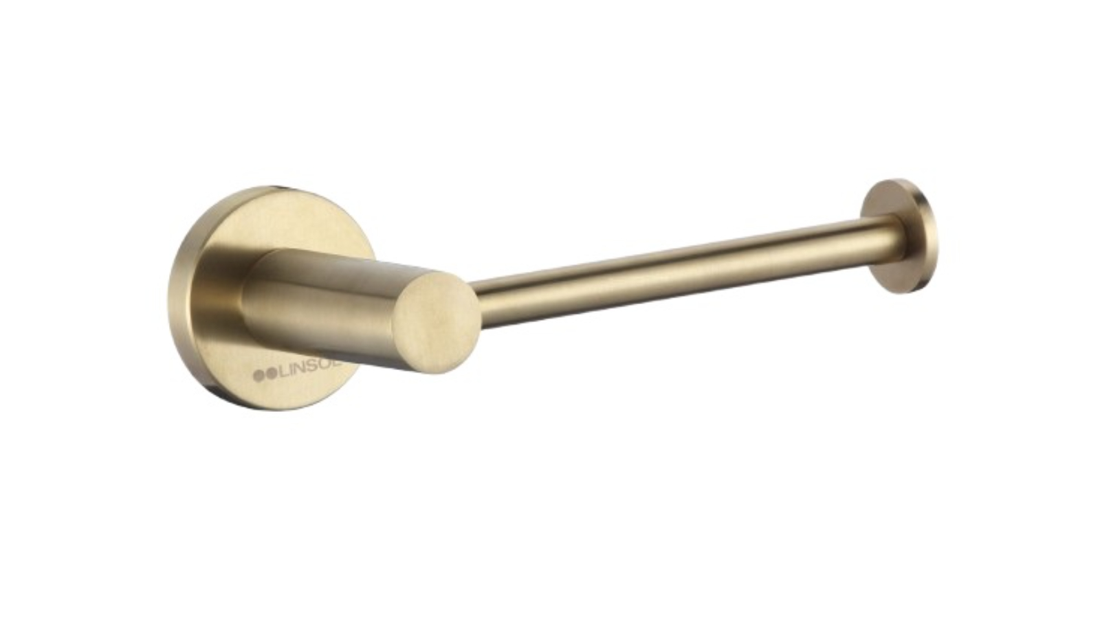 Linsol Lux S2 Toilet Roll Holder - Brushed Brass
