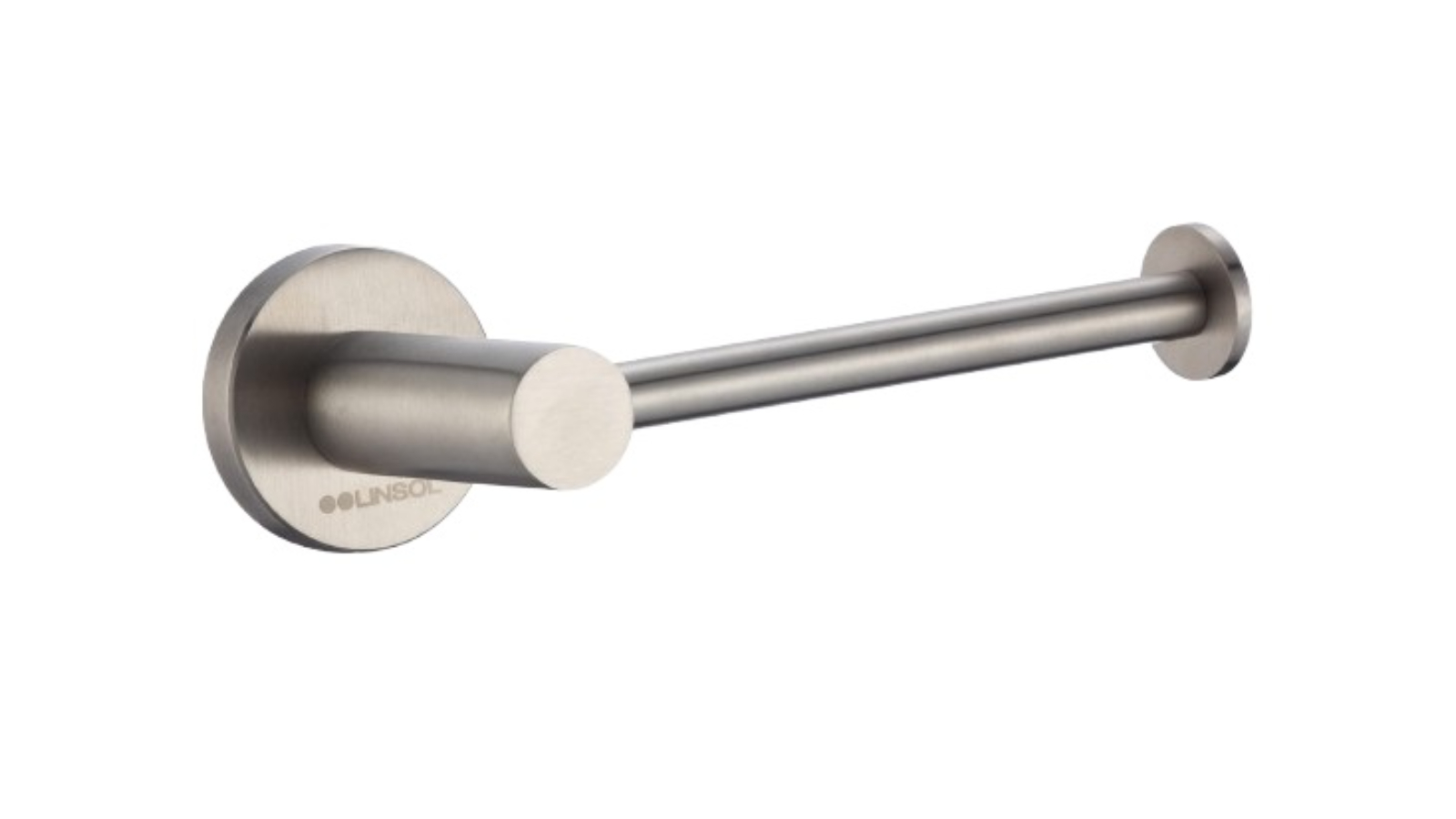 Linsol Lux S2 Toilet Roll Holder - Brushed Nickel