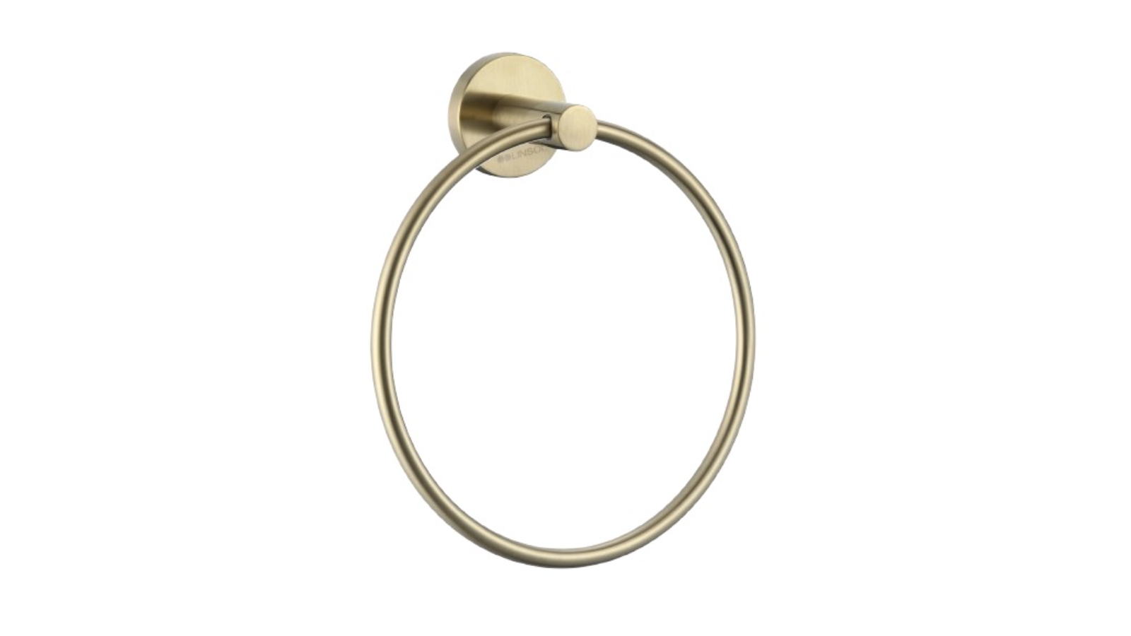 Linsol Lux S2 Towel Ring - Brushed Brass