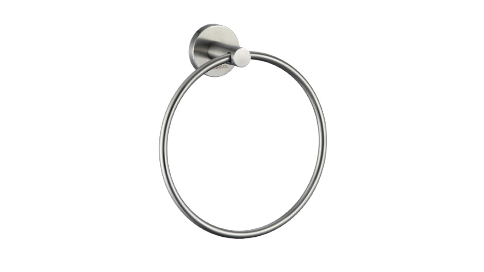 Linsol Lux S2 Towel Ring - Brushed Nickel