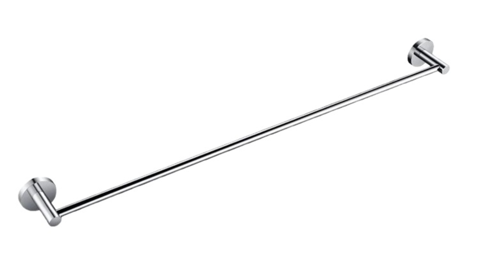 Linsol Lux S2 800mm Single Towel Rail - Chrome