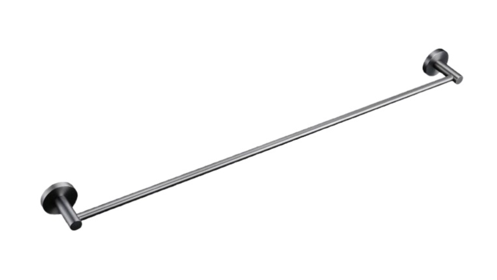 Linsol Lux S2 800mm Single Towel Rail - Gunmetal