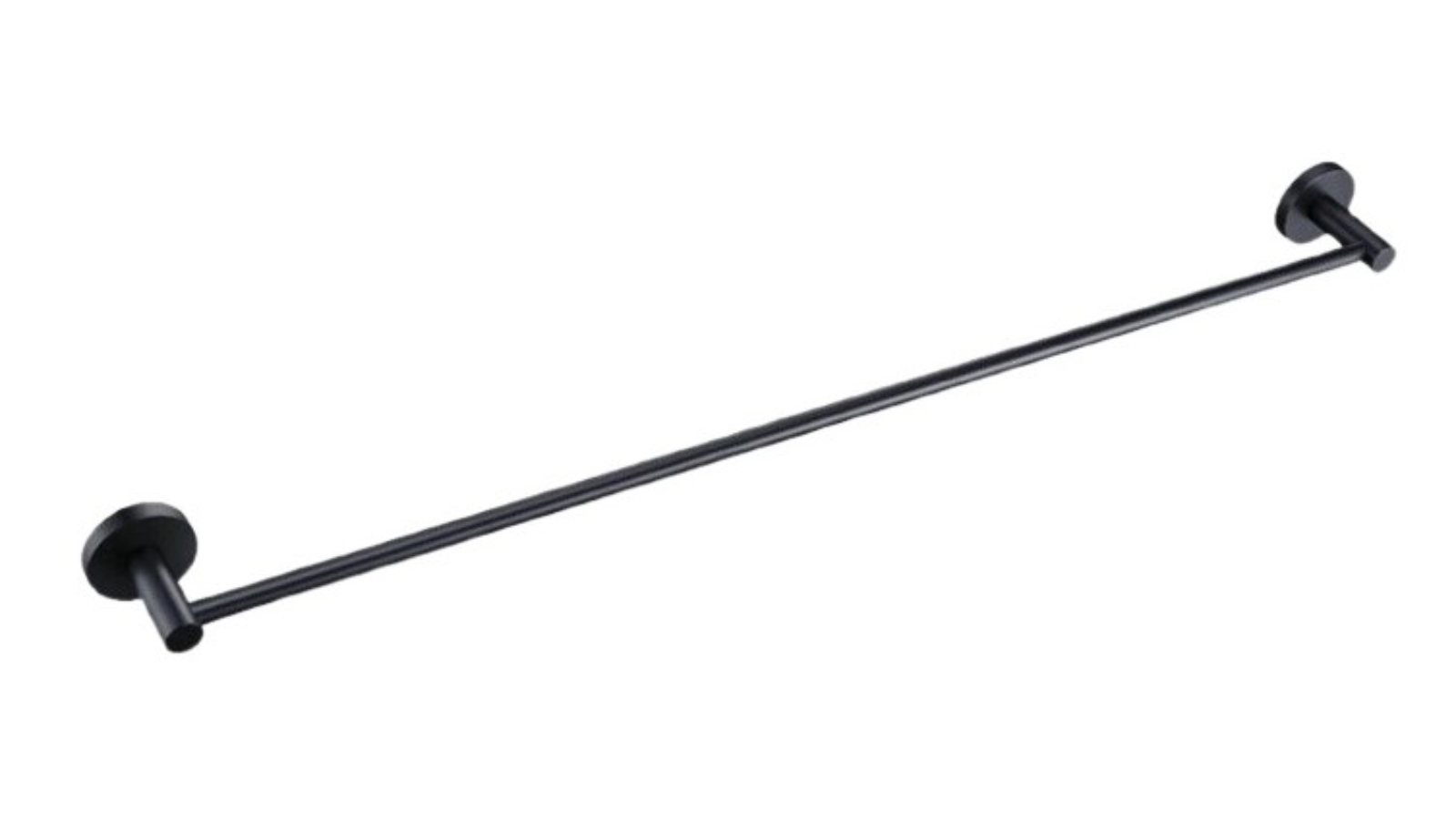 Linsol Lux S2 800mm Single Towel Rail - Matte Black 