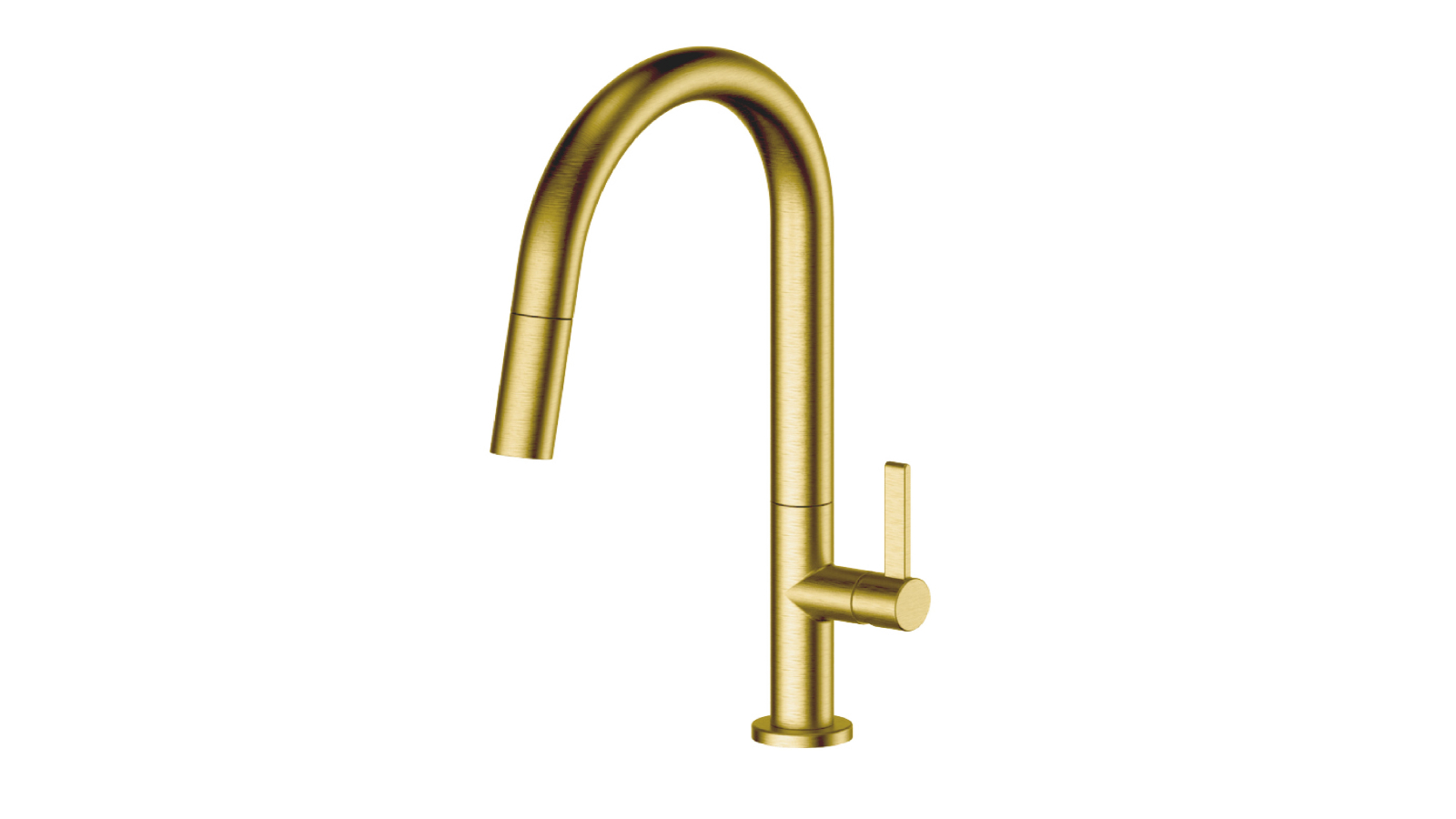 Greens Luxe Pull Down Sink Mixer - Brushed Brass