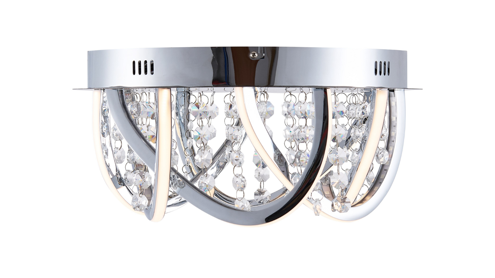 Pretty & Practical Toulouse Chrome Crystal Pendant Lamp