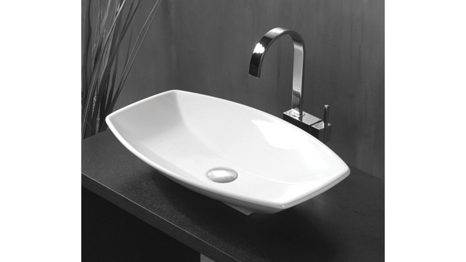 Studio Bagno Ca Tron 60 Bench Basin - Gloss White