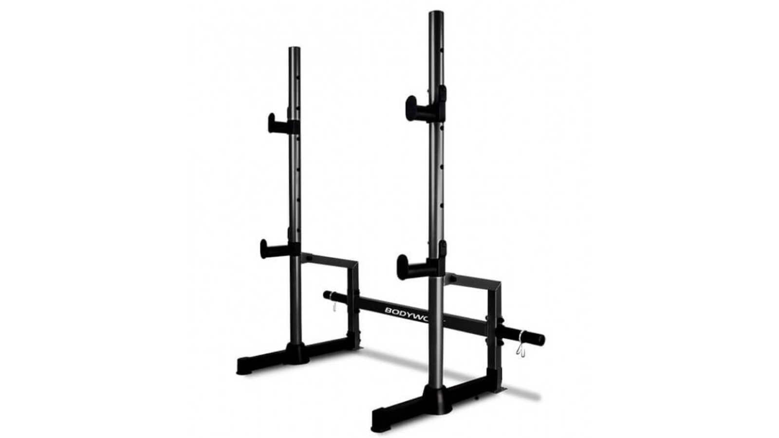 Sweat Central Free Standing Adjustable Gym Squat Rack and Bench Press ...