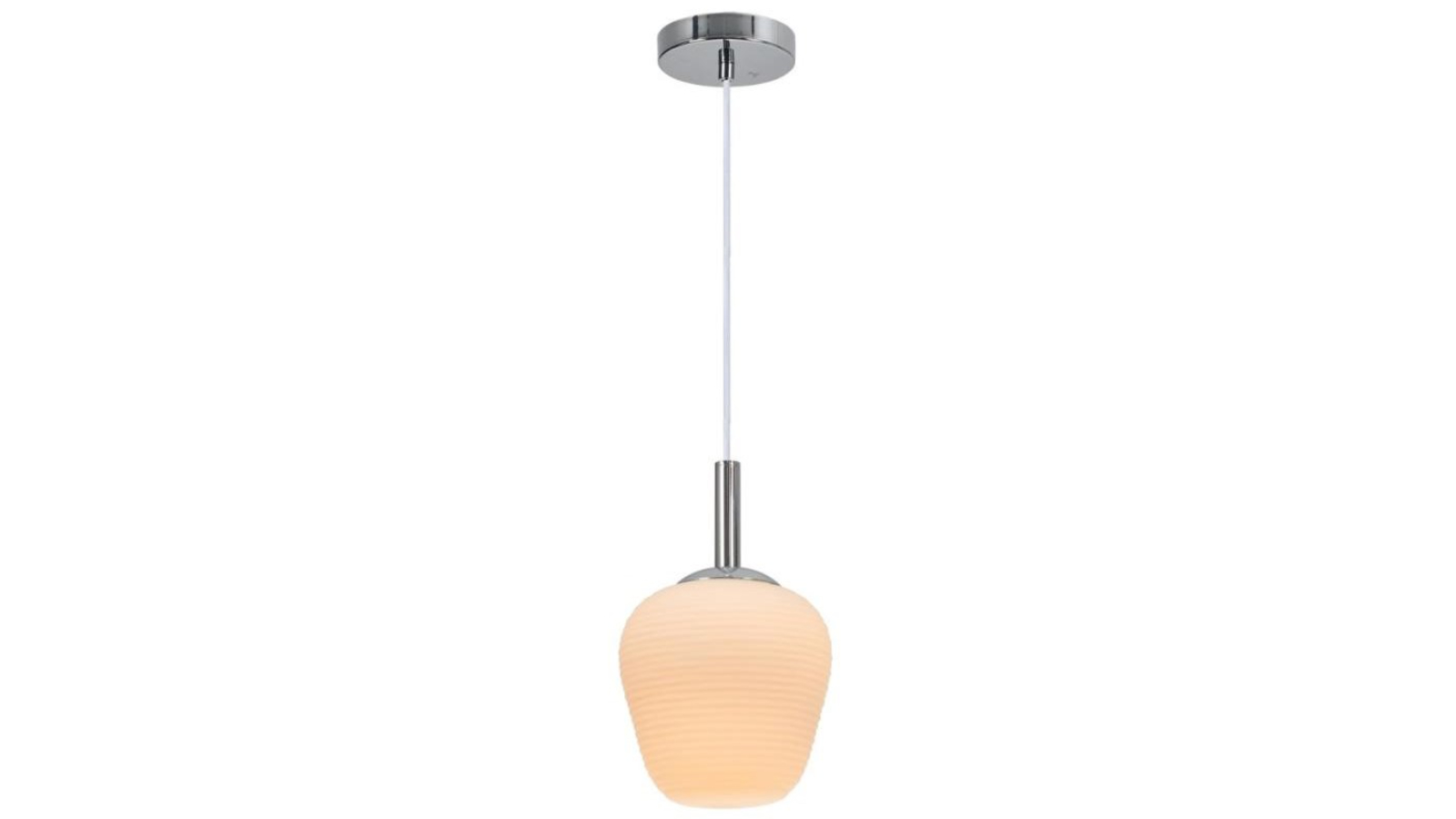 Luminea Lydia Glass Modern Elegant Pendant Light - White