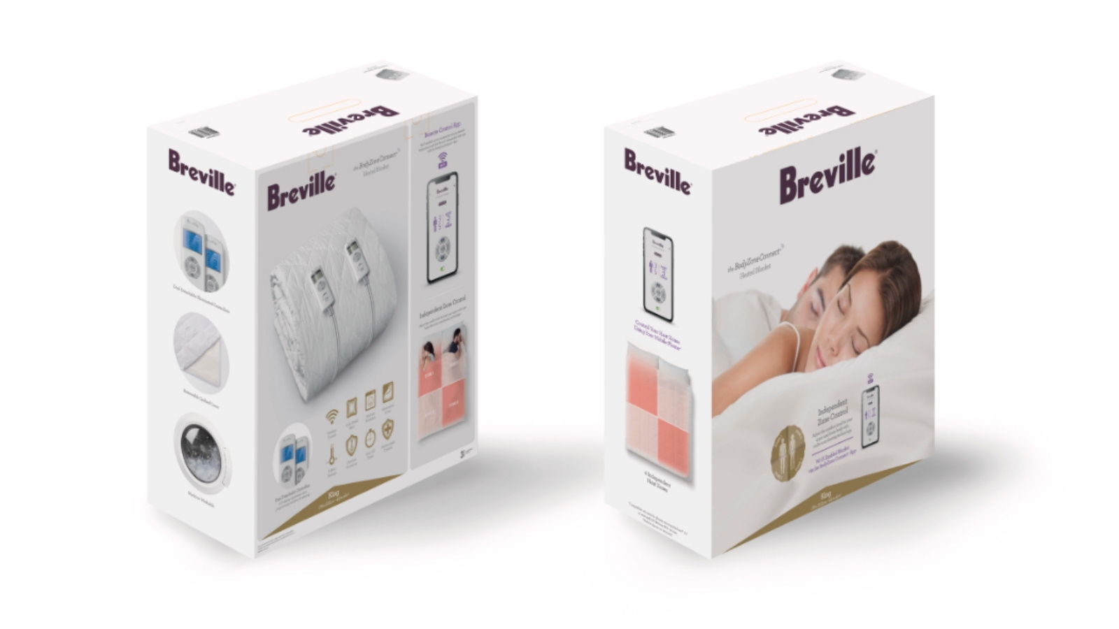 Breville BodyZone Connect King Quilted Fitted Heated Blanket