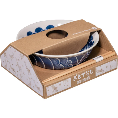 Omotenashi Kikumon Ramen Bowl Gift Set