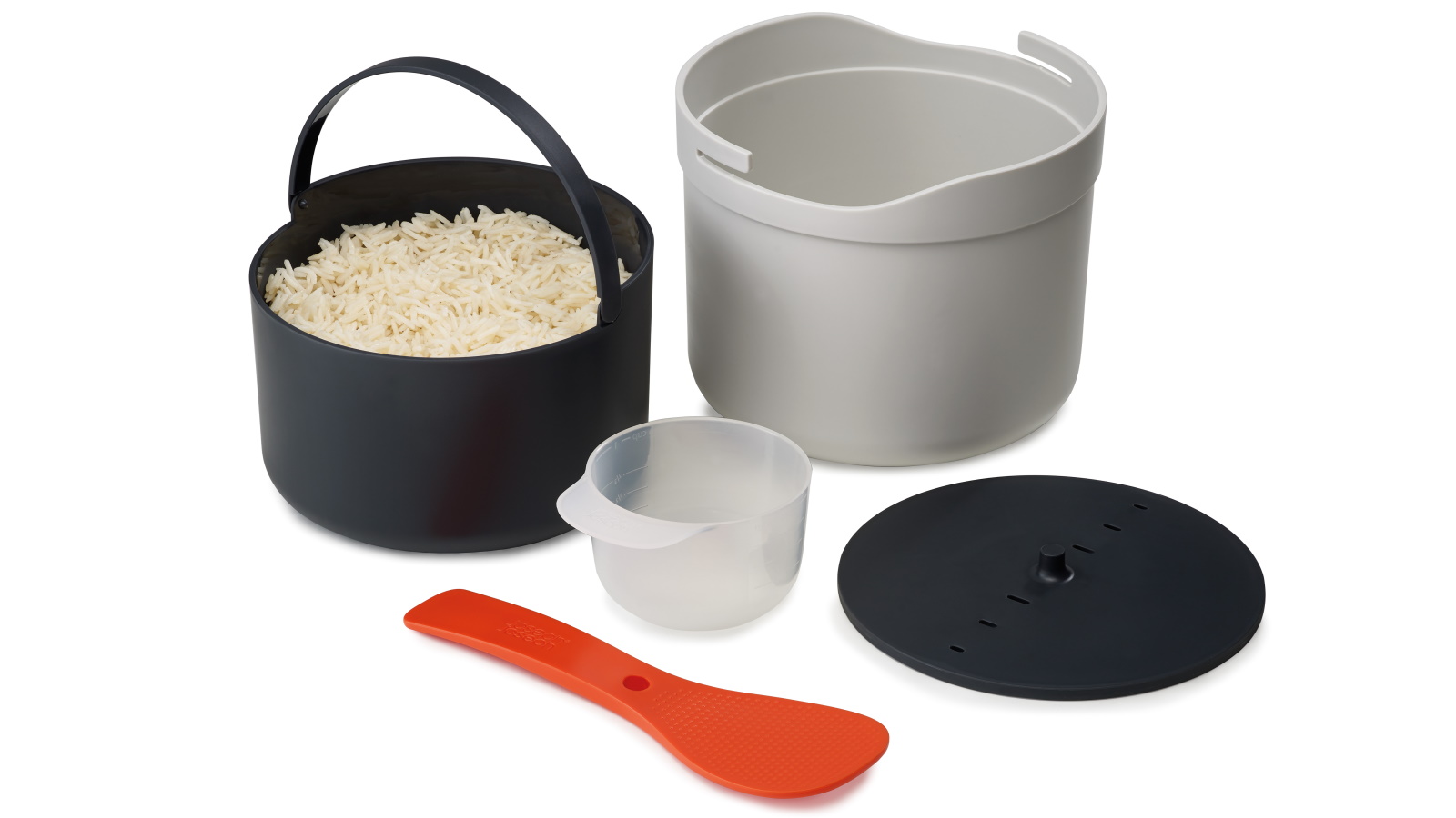 Joseph Joseph M-Cuisine White Microwave Rice Cooker | Harvey Norman