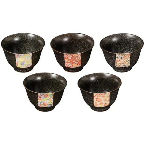 Omotenashi Set of 5 Hanayuzen Chazukedon Tea Bowl - 420ml