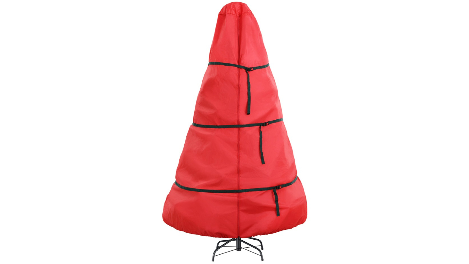 Jingle Jollys 8ft Christmas Tree Storage Bag with Zipper - Red