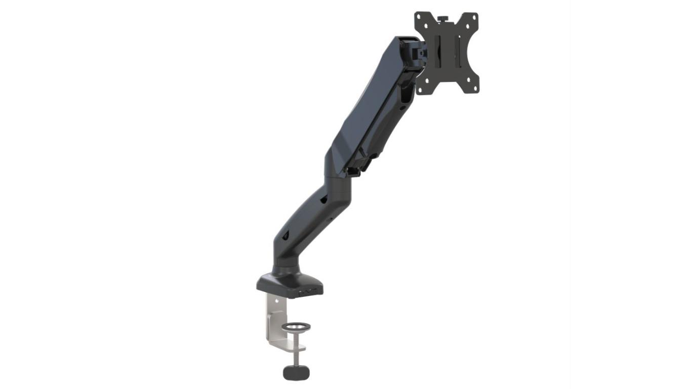 Barkan Flat/Curved Monitor Gas Spring Desk Mount - 13-29inch