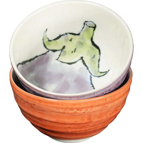 Omotenashi Set of 2 Etegami Tasai Nasu and Akakabu Gift