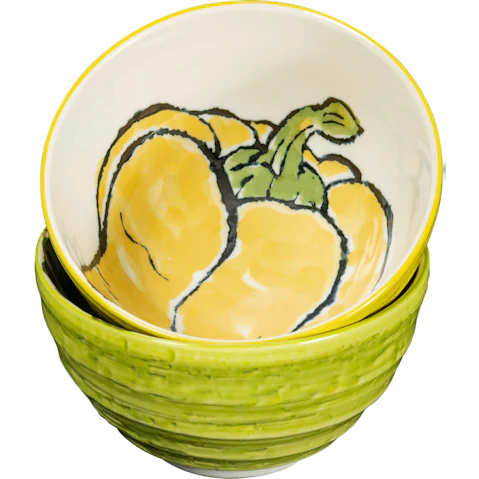Omotenashi Set of 2 Etegami Tasai Kabocha and Paprika Gift