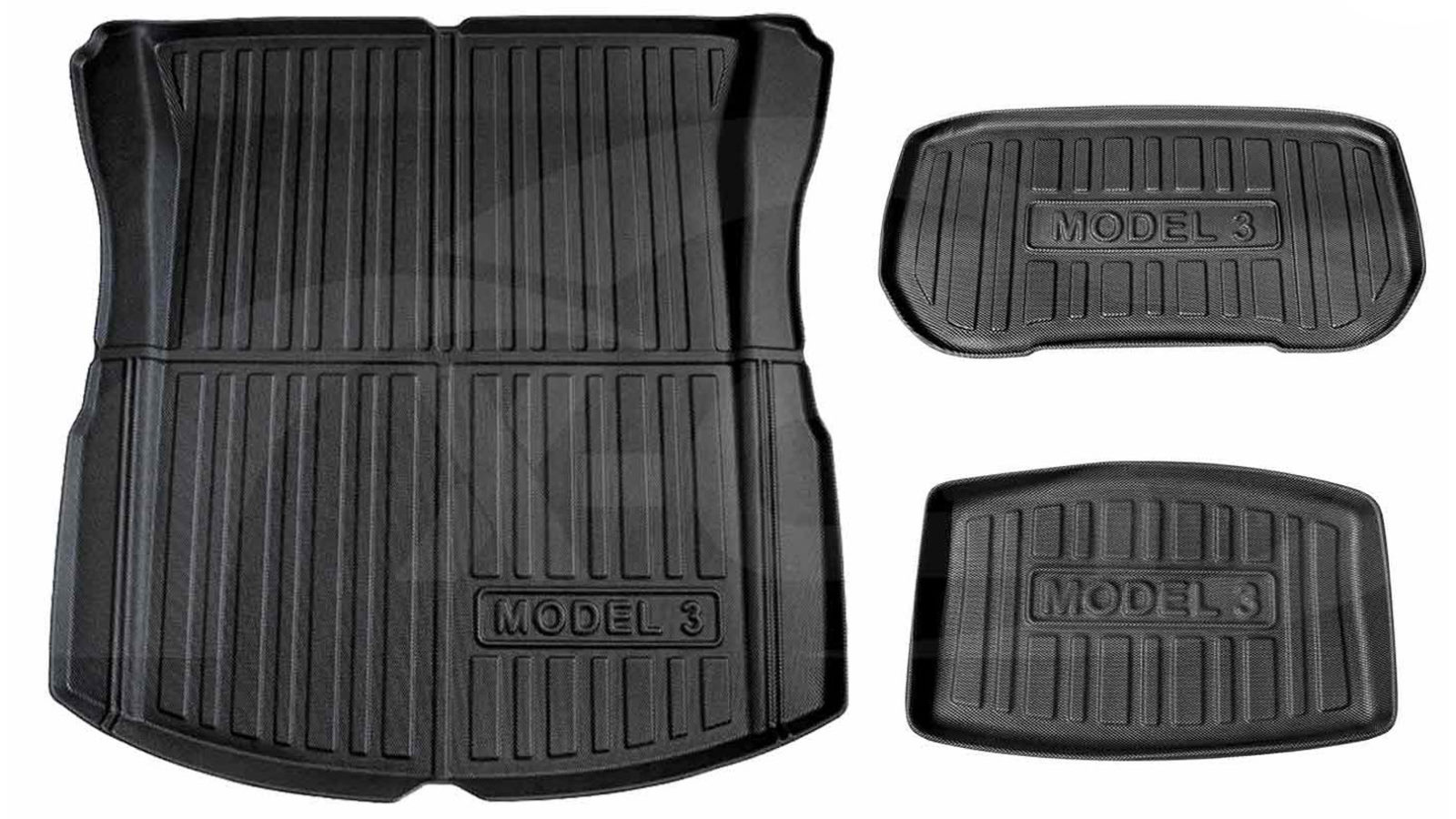X-Car All-Weather Rear Front Toolbox Well Trunk Cargo Mats Interior Boot Liners Set for New Tesla Model 3 Highland 2024