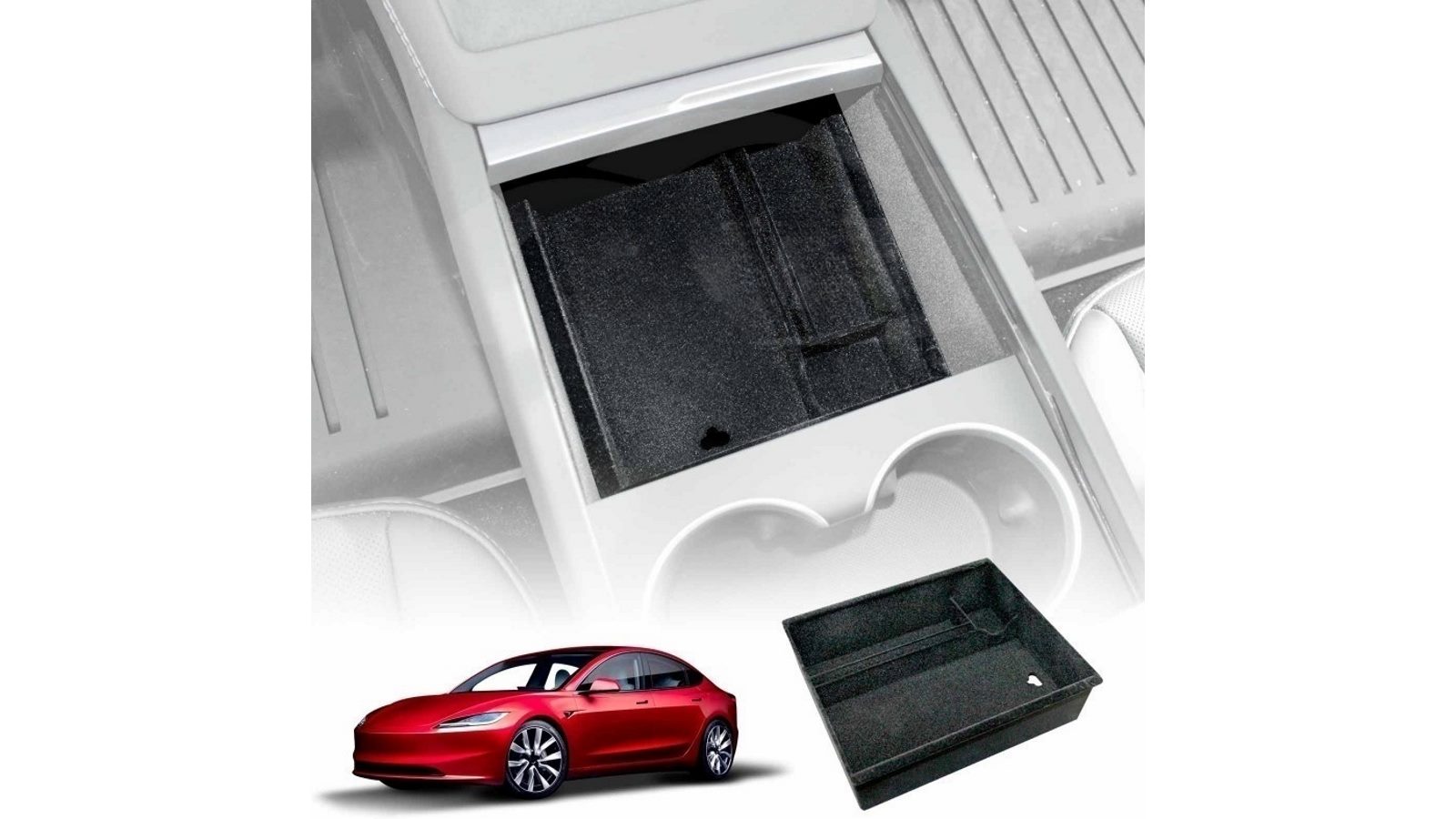 X-Car New Tesla Model 3 Highland Centre Console Front Organizer Tray